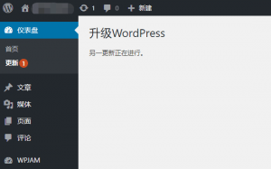 解决WordPress升级超时导致另一更新正在进行